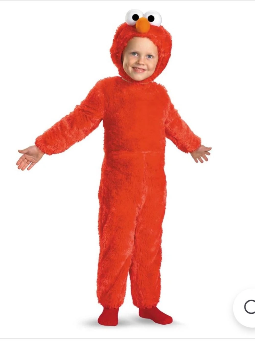 NWOT Sesame Street Elmo Plush Red Hooded Kids Costume Sz 12-18 months/ 2T